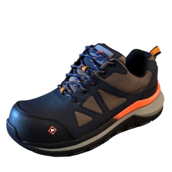 Merrell Mens Fullbench Speed Carbon Fiber Safety Toe Work Shoes Size 6 Brown - Picture 1 of 9